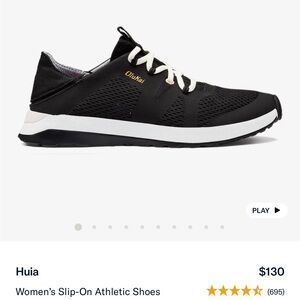 OluKai Women's Black Slip-On Athletic Shoes BRAND NEW
